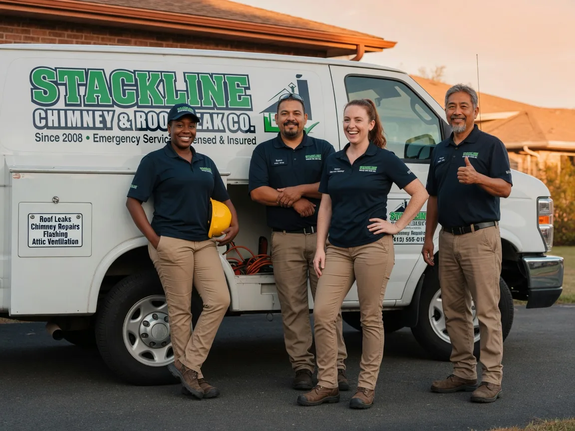 Chimney flashing repair company in Columbus City, IA